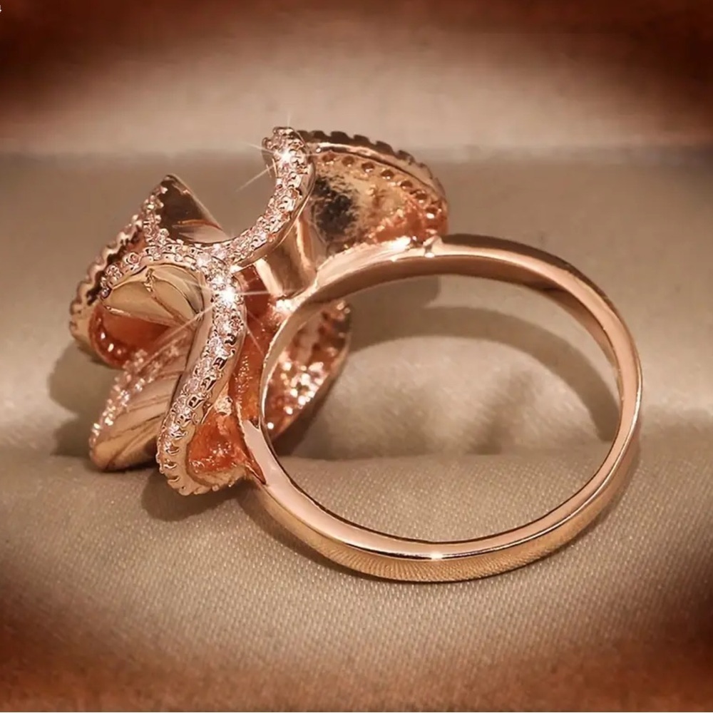 CAMELLIA FLOWER RING - Picture 2 of 6